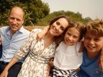 A handout still released by The Prince and Princess of Wales on September 9, 2024 and taken in Norfolk on an unspecified date last month shows Britain's Catherine, Princess of Wales, smiling with Britain's Prince William, Prince of Wales, and their children Britain's Prince George of Wales, Britain's Princess Charlotte of Wales and Britain's Prince Louis of Wales.