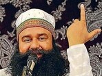 Dera Sacha Sauda chief and rape convict Gurmeet Ram Rahim. (HT file photo)