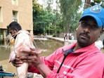 Residents discovered fish in a flooded basement during heavy rains in Bengaluru's Yelahanka area.
Residents discovered fish in a flooded basement during heavy rains in Bengaluru's Yelahanka area.