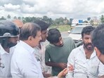 The incident occurred while Dr. Manjunath was en route to an event in Ramanagara.