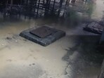 over the past three days, as clogged drains and overflowing sewage have turned the premises into a health hazard