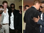 Photos of Prince Harry and Prince William with rapper Sean Diddy have surfaced on social media.