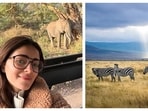Ananya Panday embarked on an African jungle safari and spotted elephants, lions, giraffes, and more. 
