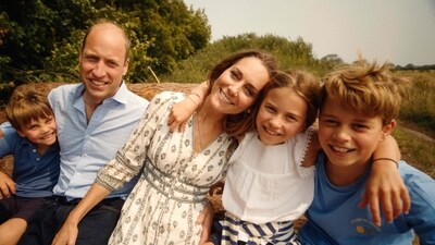 A handout still released by The Prince and Princess of Wales on September 9, 2024 and taken in Norfolk on an unspecified date last month shows Britain's Catherine, Princess of Wales, smiling with Britain's Prince William, Prince of Wales, and their children Britain's Prince George of Wales, Britain's Princess Charlotte of Wales and Britain's Prince Louis of Wales. (AFP) A handout still released by The Prince and Princess of Wales on September 9, 2024 and taken in Norfolk on an unspecified date last month shows Britain's Catherine, Princess of Wales, smiling with Britain's Prince William, Prince of Wales, and their children Britain's Prince George of Wales, Britain's Princess Charlotte of Wales and Britain's Prince Louis of Wales. (AFP)