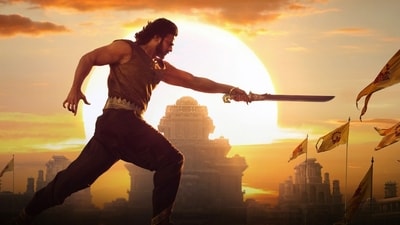 Prabhas in a still from SS Rajamouli's Baahubali: The Conclusion.