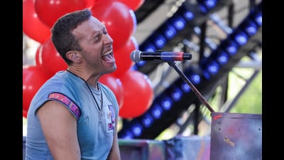 Chris Martin sings as Coldplay performs on NBC's 'Today' show at Rockefeller Plaza in New York City, U.S., October 8, 2024. REUTERS/Kent J. Edwards (REUTERS) Chris Martin sings as Coldplay performs on NBC's 'Today' show at Rockefeller Plaza in New York City, U.S., October 8, 2024. REUTERS/Kent J. Edwards (REUTERS)