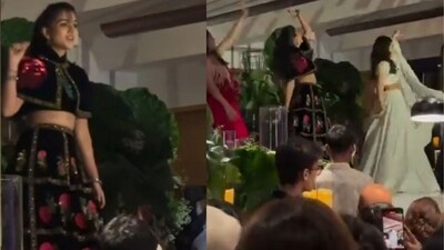 Radhika Merchant wowed the Internet by dancing to "Sajna Ve Sajna" at a friend's wedding. (Instagram/ambani_update) Radhika Merchant wowed the Internet by dancing to "Sajna Ve Sajna" at a friend's wedding. (Instagram/ambani_update)