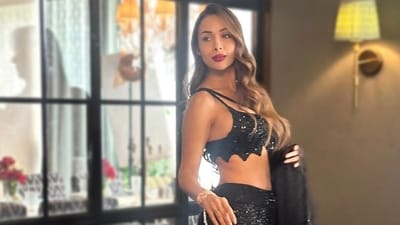 Malaika Arora dazzles in a black lehenga set. Malaika Arora dazzles in a black lehenga set.