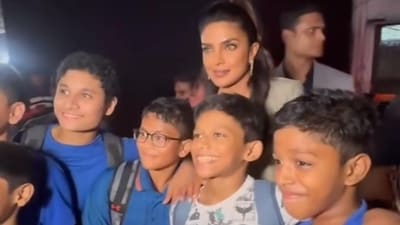Priyanka Chopra with her little fans at the Max Factor event Priyanka Chopra with her little fans at the Max Factor event
