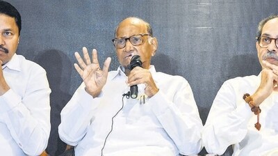 The Congress is looking to contest around 110 to 120 seats, the Shiv Sena (UBT) 90 to 100 seats and the NCP (SP) nearly 80 seats. (ANI Photo) The Congress is looking to contest around 110 to 120 seats, the Shiv Sena (UBT) 90 to 100 seats and the NCP (SP) nearly 80 seats. (ANI Photo)