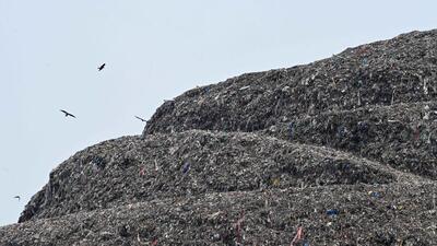 The Ghazipur landfill. (Sanjeev Verma/HT Photo) The Ghazipur landfill. (Sanjeev Verma/HT Photo)