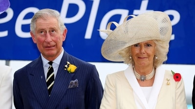 The Prince of Wales and the Duchess of Cornwall react to the sound of thunder as they attend the Melbourne Gold Cup Day at Flemington Race Course in 2012 (Chris Radburn/PA) The Prince of Wales and the Duchess of Cornwall react to the sound of thunder as they attend the Melbourne Gold Cup Day at Flemington Race Course in 2012 (Chris Radburn/PA)