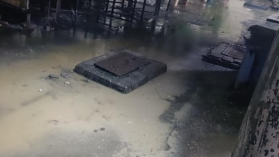 over the past three days, as clogged drains and overflowing sewage have turned the premises into a health hazard over the past three days, as clogged drains and overflowing sewage have turned the premises into a health hazard