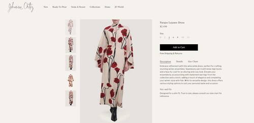 Price of Katrina's Johanna Ortiz dress.