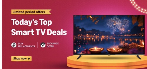 Big Reveal! Diwali Sale prices on 55-inch smart TVs are LIVE during the Amazon Great Indian Festival Sale 2024. Big Reveal! Diwali Sale prices on 55-inch smart TVs are LIVE during the Amazon Great Indian Festival Sale 2024.