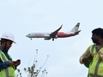 The India Express flight IX-196 landed at the Jaipur International Airport at 1:20am on Saturday. (Photo for representational purpose only) The India Express flight IX-196 landed at the Jaipur International Airport at 1:20am on Saturday. (Photo for representational purpose only)