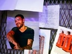 Tributes for Liam Payne are seen next to the phonebox in the Hard Rock Cafe in Piccadilly Circus in London, which was used on a One Direction album cover, on Friday Oct. 18, 2024. 