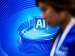 An AI (Artificial Intelligence) sign is seen at the World Artificial Intelligence Conference (WAIC) in Shanghai, China July 6, 2023. REUTERS/Aly Song/