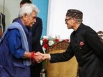 Jammu and Kashmir lieutenant governor Manoj Sinha with chief minister Omar Abdullah after the latter's swearing-in ceremony. Jammu and Kashmir lieutenant governor Manoj Sinha with chief minister Omar Abdullah after the latter's swearing-in ceremony.
