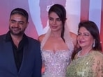 Priyanka Chopra at screening the Paani with Madhu Chopra and Siddharth Chopra.