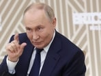 Russian president Vladimir Putin at a press conference held before the BRICS summit would commence few days later Russian president Vladimir Putin at a press conference held before the BRICS summit would commence few days later