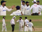 Rohit Sharma and Virat Kohli argue with the umpires Rohit Sharma and Virat Kohli argue with the umpires
