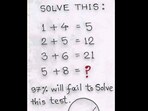 A simple maths puzzle, this one may appear to be an easy brain teaser but think again as the puzzle will surely test your problem-solving skills.