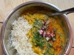 Nalini Unagar, a food blogger, shared a photo of her food on X and said that she was proud to be a vegetarian.