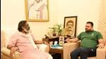 Jharkhand chief minister Hemant Soren with RJD leader Tejashwi Yadav in Ranchi. (PTI)