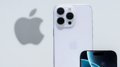 The Apple iPhone 16 Pro and Pro Max during an event at Apple Park campus in Cupertino, California, US, on Monday, Sept. 9, 2024. (David Paul Morris/Bloomberg)