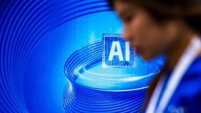 An AI (Artificial Intelligence) sign is seen at the World Artificial Intelligence Conference (WAIC) in Shanghai, China July 6, 2023. REUTERS/Aly Song/ (REUTERS)