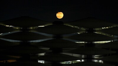 The upcoming full moon, known as the "Beaver Moon," will rise on Friday, November 15. (Photo by Hussein FALEH / AFP)