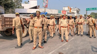 Bahraich: Security put in place in the view of Friday 'namaz' in violence-hit Bahraich district (PTI) Bahraich: Security put in place in the view of Friday 'namaz' in violence-hit Bahraich district (PTI)
