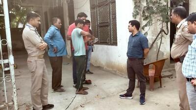 PVVNL officials during their power enforcement drive to check illegal electric connections in Gautam Budh Nagar. (HT Photo) PVVNL officials during their power enforcement drive to check illegal electric connections in Gautam Budh Nagar. (HT Photo)