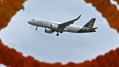 A Vistara aircraft prepares to land. (AFP file) A Vistara aircraft prepares to land. (AFP file)