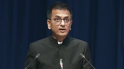CJI DY Chandrachud said that there was a need to redesign the statue of the Lady of Justice. (ANI Pic Service) CJI DY Chandrachud said that there was a need to redesign the statue of the Lady of Justice. (ANI Pic Service)