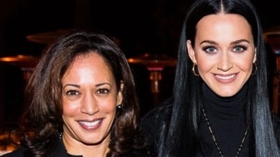Kamala Harris and Katy Perry. (Instagram (@katyperry)) Kamala Harris and Katy Perry. (Instagram (@katyperry))