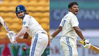 Sarfaraz Khan scored a century batting at No. 4 for India against New Zealand Sarfaraz Khan scored a century batting at No. 4 for India against New Zealand