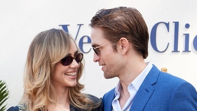 Robert Pattinson and Suki Waterhouse at the Veuve Clicquot Polo Classic at Will Rogers State Historic Park in Pacific Palisades, California. (Photo by Unique Nicole / AFP) (AFP) Robert Pattinson and Suki Waterhouse at the Veuve Clicquot Polo Classic at Will Rogers State Historic Park in Pacific Palisades, California. (Photo by Unique Nicole / AFP) (AFP)