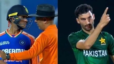 Abhishek Sharma and Sufiyan Muqeem had a verbal altercation during Emerging Teams Asia Cup (X) Abhishek Sharma and Sufiyan Muqeem had a verbal altercation during Emerging Teams Asia Cup (X)