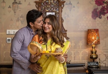Shaan and Radhika Mukherji (Photo: Satish Bate/HT) Shaan and Radhika Mukherji (Photo: Satish Bate/HT)