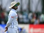 Bangladesh's Shakib Al Hasan fields during the fourth day of the second Test cricket match between India and Bangladesh Bangladesh's Shakib Al Hasan fields during the fourth day of the second Test cricket match between India and Bangladesh