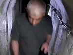 A man, purportedly Sinwar, is seen in the footage released by IDF (Courtesy: Nadav Shoshani)