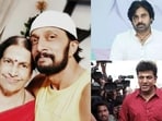 Kichcha Sudeep's mother Saroja Sanjeev died on Sunday and Pawan Kalyan, Shivarajkumar shared condolences.