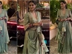 Sonam Kapoor dazzles in a mint green ensemble for Karwa Chauth. Sonam Kapoor dazzles in a mint green ensemble for Karwa Chauth.