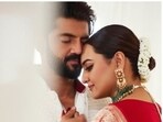 Sonakshi shared a set of pictures featuring herself decked up in a bright red saree and a sleek mangalsutra.