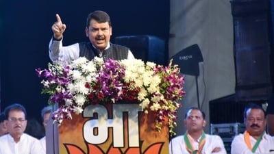 Deputy CM Devendra Fadnavis is among 99 candidates contesting from the BJP in the Maharashtra assembly elections (Pramod Tambe/HT PHOTO) Deputy CM Devendra Fadnavis is among 99 candidates contesting from the BJP in the Maharashtra assembly elections (Pramod Tambe/HT PHOTO)