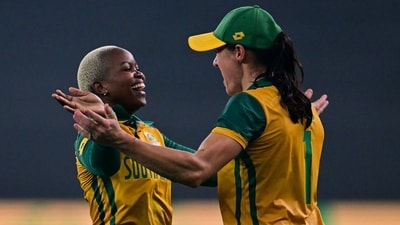 For South Africa, Nonkululeko Mlaba struck twice. (AFP) For South Africa, Nonkululeko Mlaba struck twice. (AFP)