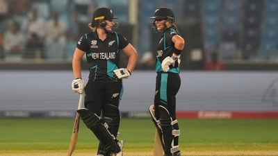 Initially, good batting from Amelia Kerr (43), Brooke Halliday (38) and Suzie Bates (32) took NZ to 158/5 in 20 overs. (AP) Initially, good batting from Amelia Kerr (43), Brooke Halliday (38) and Suzie Bates (32) took NZ to 158/5 in 20 overs. (AP)
