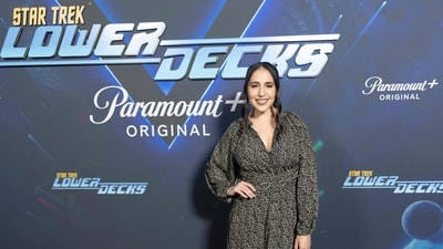 Gabrielle Ruiz attended Paramount+'s Star Trek: Lower Decks New York Comic Con Reception at Bar Primi on October 19. She opted for a black and white dress. Gabrielle Ruiz attended Paramount+'s Star Trek: Lower Decks New York Comic Con Reception at Bar Primi on October 19. She opted for a black and white dress.